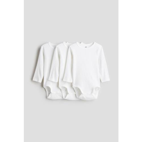 3-PACK RIBBED BODYSUITS