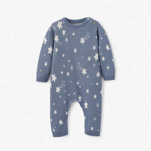 Celestial Knit Baby Jumpsuit BLUE / 12M