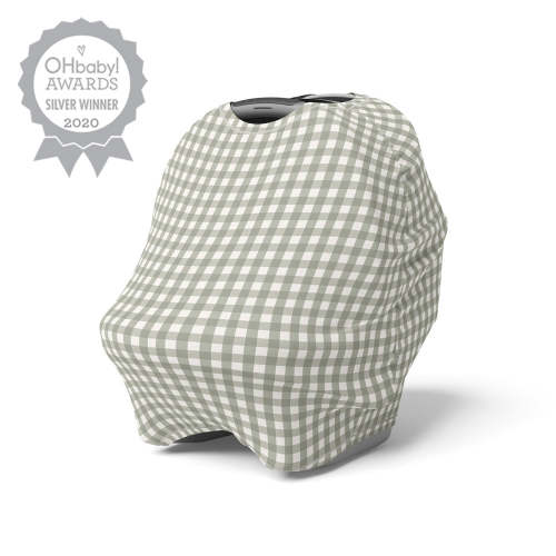 5 in 1 Multi-Use Cover | Sage Gingham