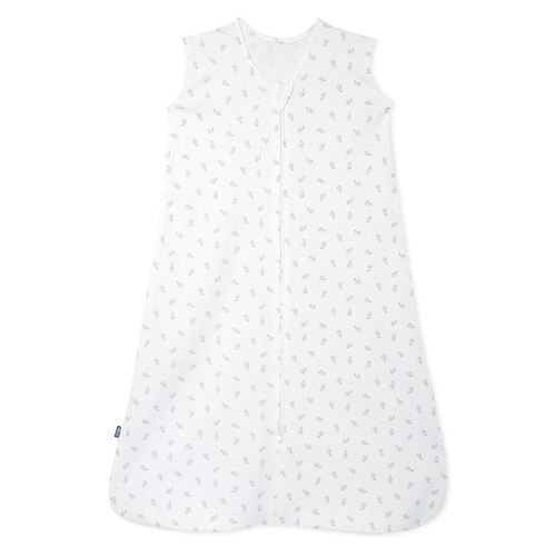 HALO SleepSack, 100% Cotton Wearable Blanket, Swaddle Transition Sleeping Bag, TOG 0.5, Blue Thyme, Small, 0-6 Months
