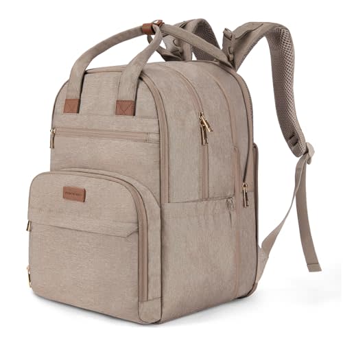 mommore Diaper Bag, Expandable Large Baby Diaper Bag Diaper Backpack for 2 Kids/Twins with Wet&Dry Pocket, Travel Diaper Bag for Mom Dad Changing Pad, Luggage Strap