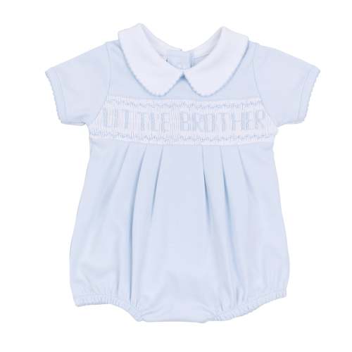 Little Brother Smocked Short Sleeve Bubble