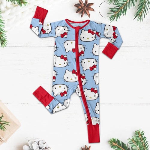 Hello Kitty Baby Long Zippered Onesie with Playful Design – Bambyboo.com