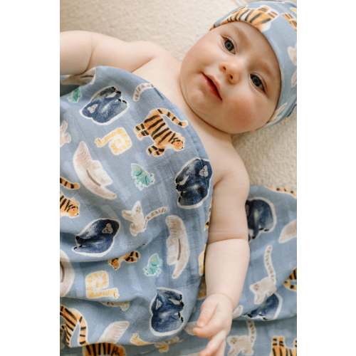 Muslin Swaddle - Jungle Friends
