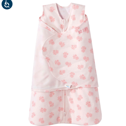 Rose Toss Blush Cotton Swaddle - Newborn | HALO