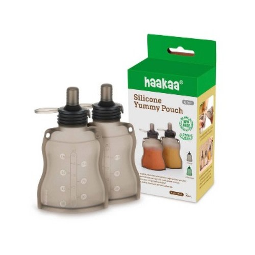 haakaa Silicone Yummy Pouch - 4.5oz /2pk