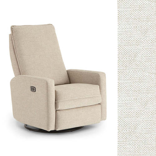 Storytime by Best Chairs Calli Power Swivel Glider Recliner  - Snow 21557