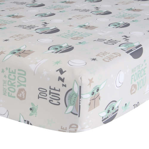 Star Wars Cozy Friends Baby Yoda/Grogu Fitted Crib Sheet – Lambs & Ivy