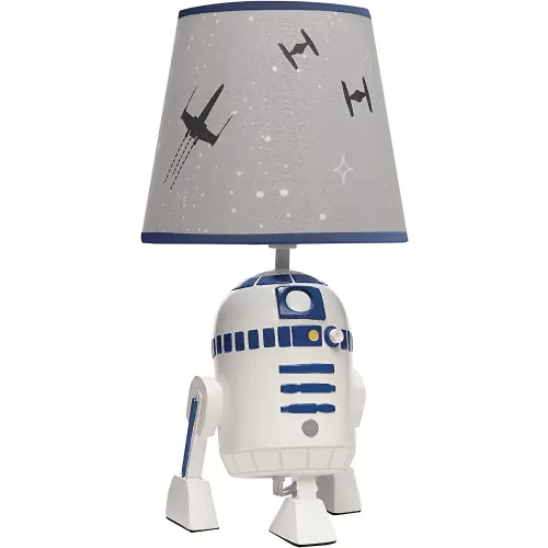 Lambs & Ivy Star Wars Classic Hand Painted R2-D2 Lamp with Shade & Bulb