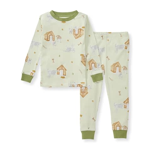 Burt's Bees Baby Boys' 2-Piece Long Sleeve Tee and Pants Organic Cotton Pajama Set