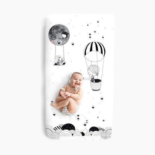 Rookie Humans Cotton Sateen Crib Sheet - Frieda & The Balloon