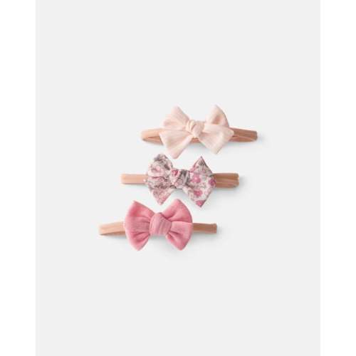 Baby Girl 3-Pack Headbands - Pink | Carter's