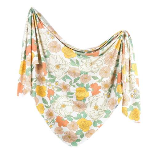 Knit Swaddle Blanket - Rose