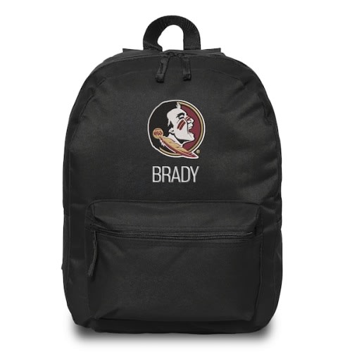 Florida State Seminoles Chad & Jake Personalized Backpack - Black