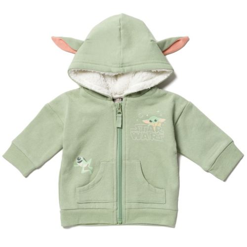 Star Wars The Mandalorian Zip Up Hoodie - Baby Yoda, 6-9 Months