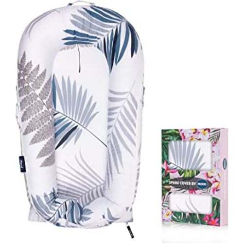 Infant Lounger Baby Nest Replacement Cover | Hypoallergenic | Premium | [Fits Dockatot Deluxe+] (Cover Only) (Palm Leaves)
