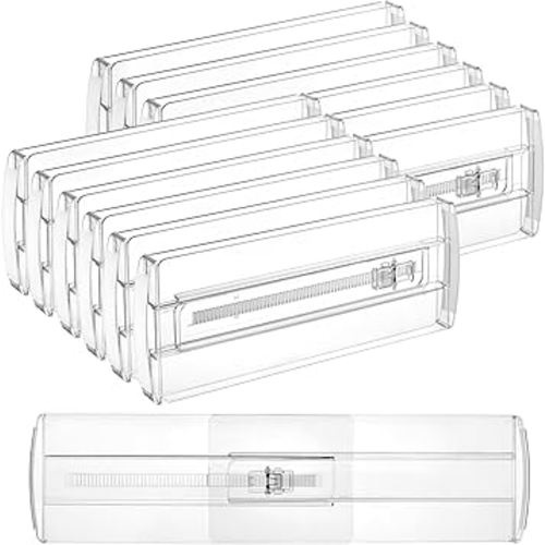 Vtopmart 12 Pack Drawer Dividers for Clothes and 25 PCS Clear Plastic Drawer Organizers Set