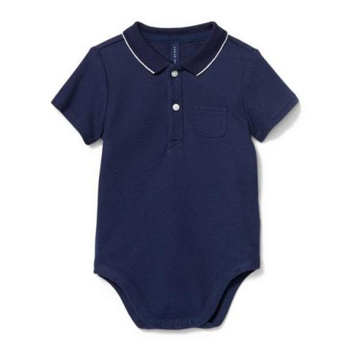 Newborn Merchant Marine Polo Bodysuit by Janie and Jack