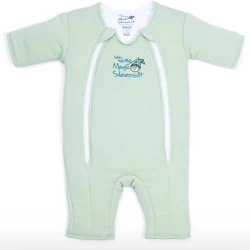 Sage Green Baby Merlin’s Magic Sleepsuit – 100% Cotton Sleep Solution
