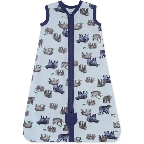 Burt's Bees Baby Beekeeper Infant Wearable Blanket, 100% Organic Cotton Unisex, Girl, Boy Swaddle Transition Sack - Light Weight 0.5 TOG or Medium Weight 1.5 TOG - Newborn Essentials Sleep Clothes - Lightweight (0.5 TOG) - Friendly Bears