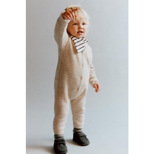 WOOL AND CASHMERE BLEND JUMPSUIT - Sand / Marl | ZARA United States
