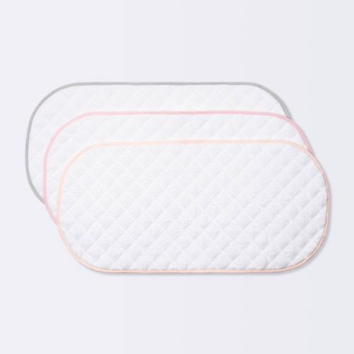 Changing Pad Liner White With Pink Edge - Cloud Island™ 3pk