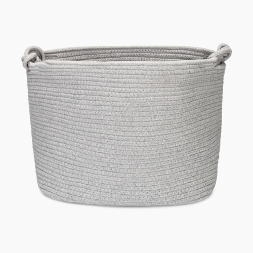 Parker Baby Co. Rope Cube Storage Basket - Gray
