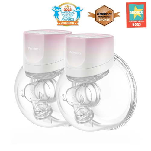 Momcozy S12 Pinky Pro Hands Free Breast Pump Wearable, 24mm 2 Pack Electric