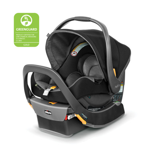Chicco KeyFit 35 ClearTex 35 lbs Extended Use Infant Car Seat - Shadow (Black), New