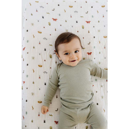 Mushroom Crib Sheet – Clementine Kids