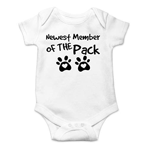Newest Member of The Pack - Funny Baby Essentials Bodysuit - Newborn Girl Outfits Baby Romper