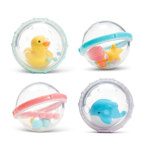 Amazon.com : Munchkin® Float & Play Bubbles™ Baby and Toddler Bath Toy, 4 Count : Toys & Games