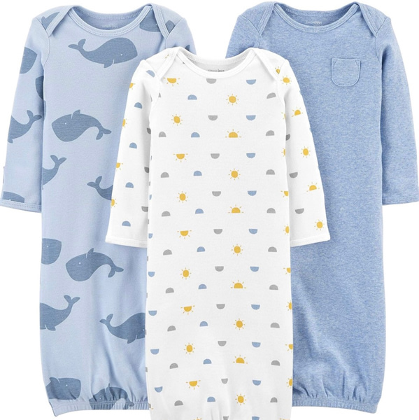 Simple Joys by Carter's Baby Boys 3-pack Cotton Sleeper Gown
