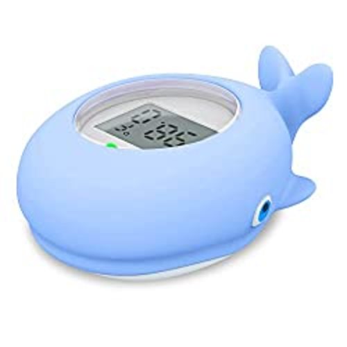 Baby Bath Tub Thermometer for Infant, Bathtub Water Temperature Room Thermometer, Safety Floating Bathing Toy, Newborn Essentials, Gifts for Moms Infant - New Upgraded Waterproof