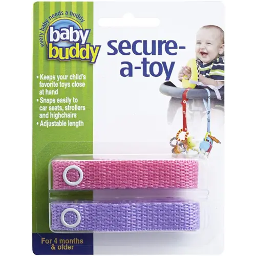 Baby Buddy Secure-A-Toy - Pink/Lilac