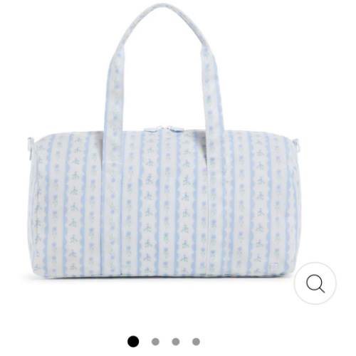 Duffel - Weekender - Ribbon Floral Blue