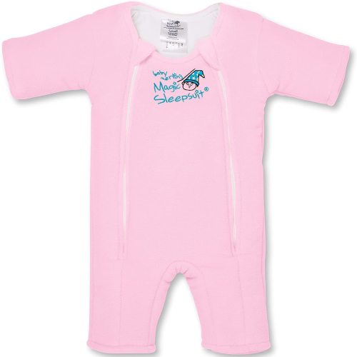 Baby Merlin's Magic Sleepsuit - Microfleece Baby Transition Swaddle - Baby Sleep Suit - Pink - 3-6 Months