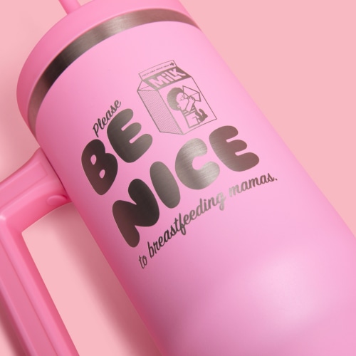 40 oz Tumbler with Handle and Straw Lid