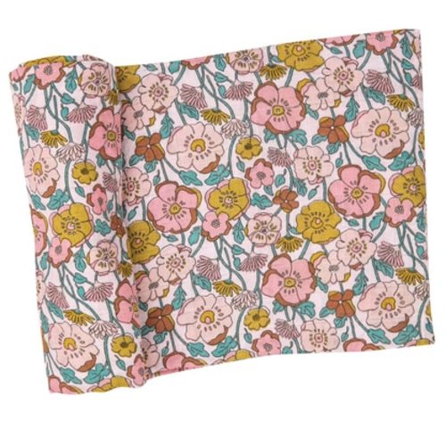 Muslin Swaddle Blanket, Flower Child