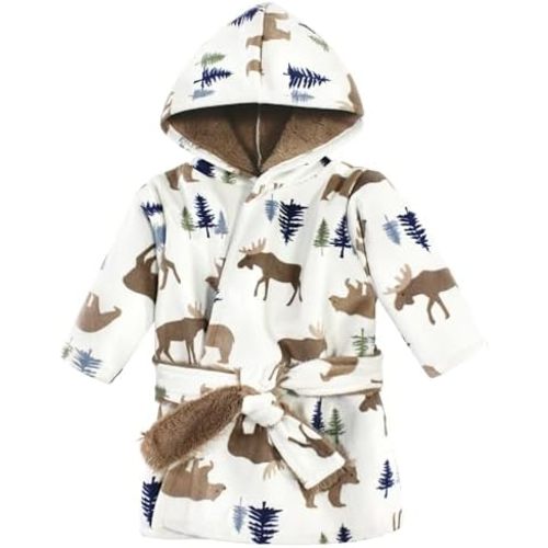 Hudson Baby Unisex BabyMink with Faux Fur Lining Pool and Beach Robe Cover-ups