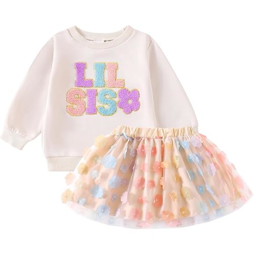 FIOMVA Matching Outfit - Big Sis & Lil Sis Shirt + Skirt Set