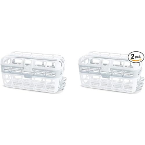 Munchkin® High Capacity Dishwasher Basket, 2 Pack, Grey - 1 Count (Pack of 2)