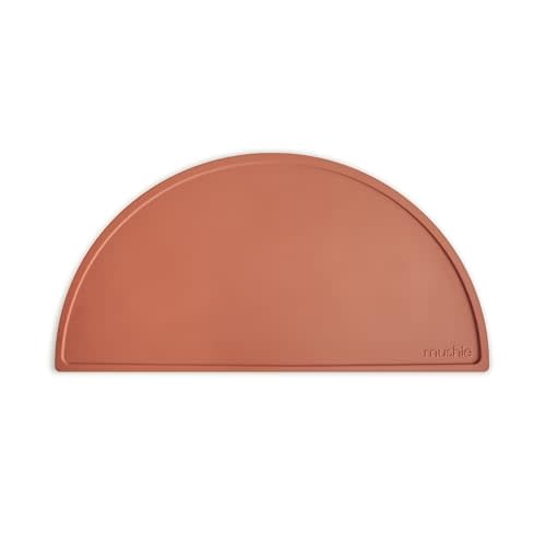 mushie Silicone Placemat for Kids | BPA-Free Non-Slip Design (Clay)