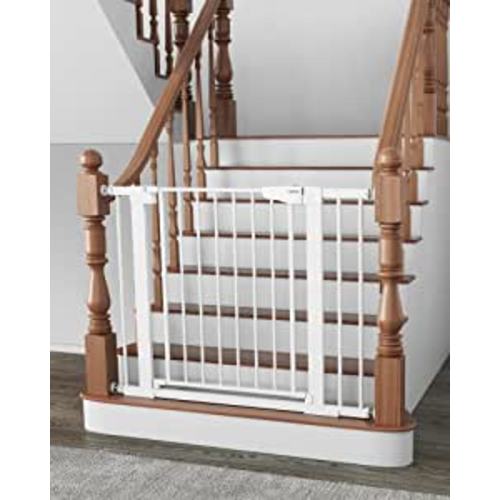 Amazon.com: Mom's Choice Awards Winner-Cumbor 29.7"-40.6" Baby Gate for Stairs, Dog Gate for Doorways, Pressure Mounted Self Closing Pet Gates for Dogs Indoor, Durable Safety Child Gate with Easy Walk Thru Door : Baby
