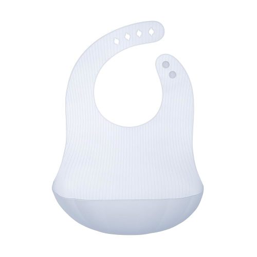 Olababy Fold N Go Silicone Baby Bib w Travel Case | Lightweight Design Eases Pressure Bruising for Infants & Toddlers