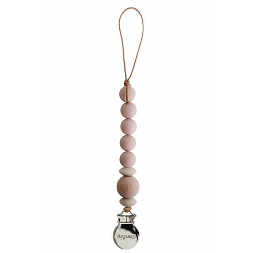 mushie Pacifier Clip Holder | Handmade in The USA | Cora (Blush)