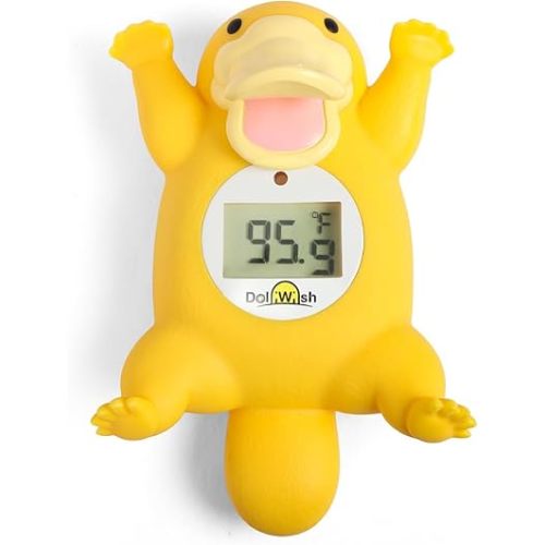 Baby Bath Thermometer Pregnancy and Baby Safe Baby Water Thermometer for Bathtub Accurate and Quick Measure Bath Temperature Toy Platypus Shape