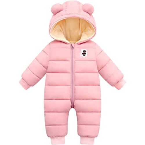 Cute Baby Boys Snowsuit New Born baby girls Winter Coat Toddler Clothes