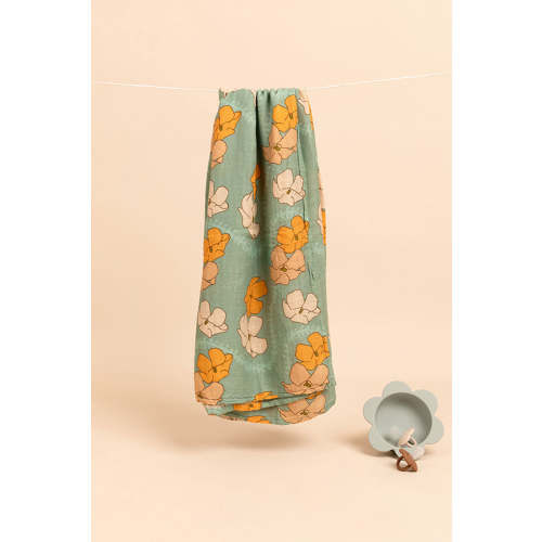 Baby Swaddle - Honeydew Puakenikeni