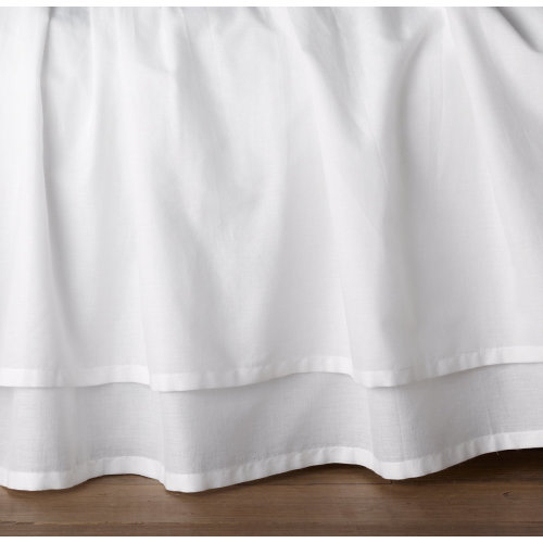 Gathered Voile Crib Skirt | RH Baby & Child